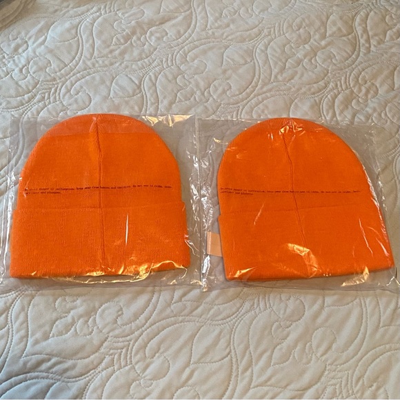 Two Queer Eye Orange Beanie Caps Hats LGBTQ Pride NEW ~ Christmas is coming - Picture 2 of 2